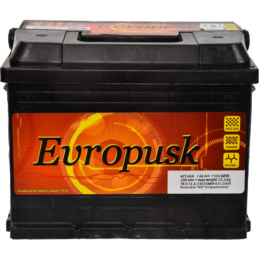 Аккумулятор Evropusk 6 CT-60-L ev003