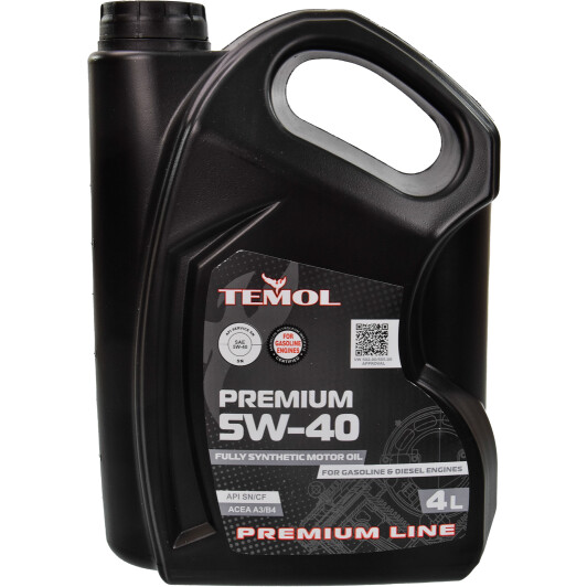 Моторное масло TEMOL Premium 5W-40 4 л на Daewoo Prince