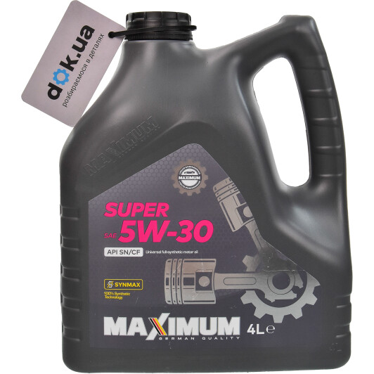 Моторна олива Maximum Super 5W-30 4 л на Cadillac SRX