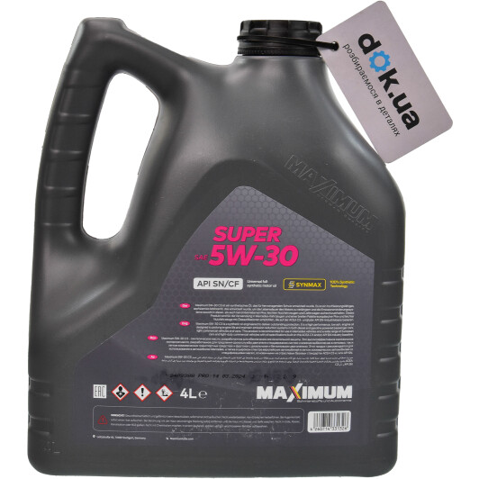 Моторна олива Maximum Super 5W-30 4 л на Daewoo Nexia