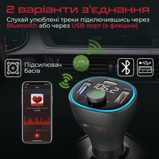 Fm-модулятор Promate Powertune-38W Series
