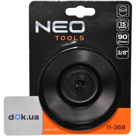 Ключ для зняття оливних фільтрів Neo Tools 11-368 90 мм