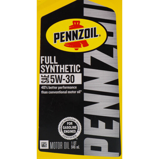 Олива Pennzoil Full Synthetic 5W-30 0.946 л на Isuzu Rodeo