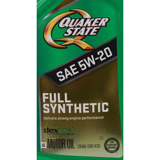 Масло QUAKER STATE Full Synthetic 5W-20 4,73 л на Porsche Cayenne
