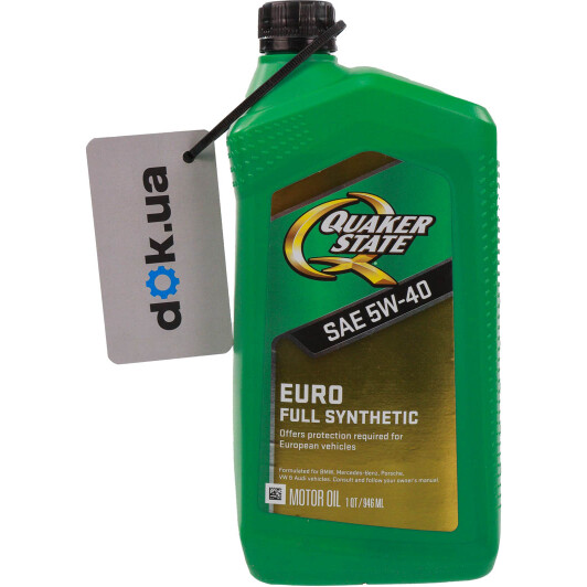 Масло QUAKER STATE Euro Full Synthetic 5W-40 0,95 л на MINI Cooper
