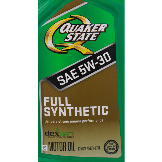 Олива QUAKER STATE Full Synthetic 5W-30 4,73 л на Porsche Cayenne