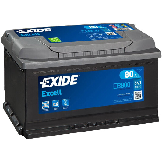 Акумулятор Exide 6 CT-80-R Excell EB800