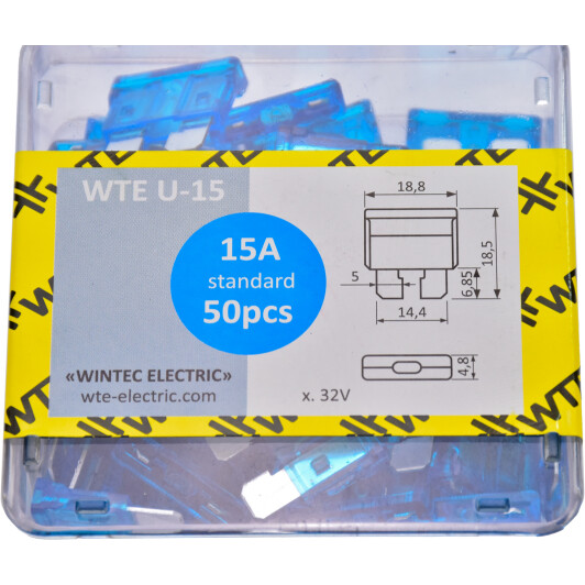 Набор предохранителей WTE WTE-U15 FT midi (normal) 50 шт.