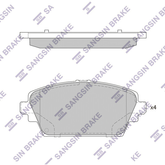 SP1582 Hi-Q Гальмівні колодки