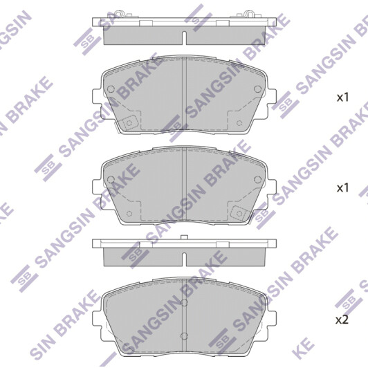 SP1405 Hi-Q Тормозные колодки