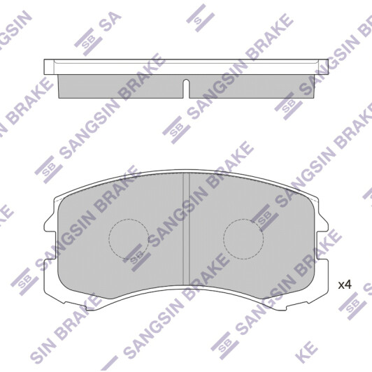 Тормозные колодки Hi-Q SP1255 для Mitsubishi Lancer