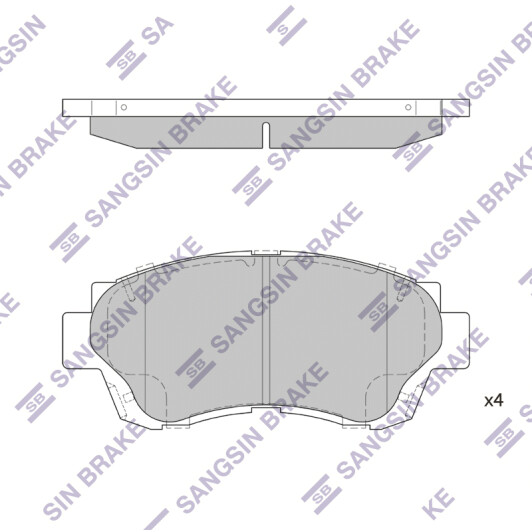 SP1138 Hi-Q Гальмівні колодки