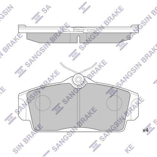 SP1482 Hi-Q Тормозные колодки