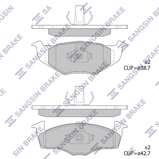 SP1857 Hi-Q Тормозные колодки