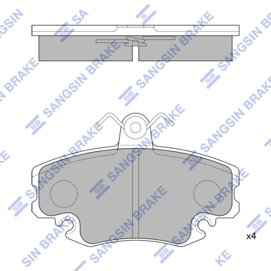 Тормозные колодки Hi-Q SP1243