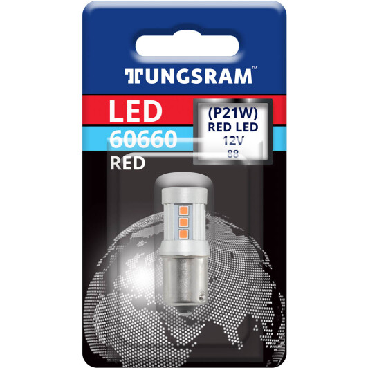 Автолампа Tungsram Miniature lamp P21W BA15s 3 W 60660