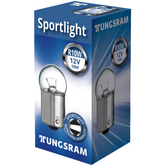 Автолампа Tungsram Miniature Sportlight R10W BA15s 10 W прозрачная 2641NH