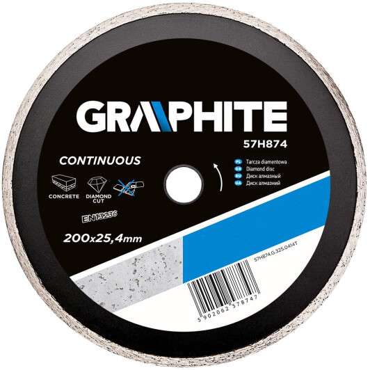 Круг відрізний Graphite Continuous 57H874 200 мм