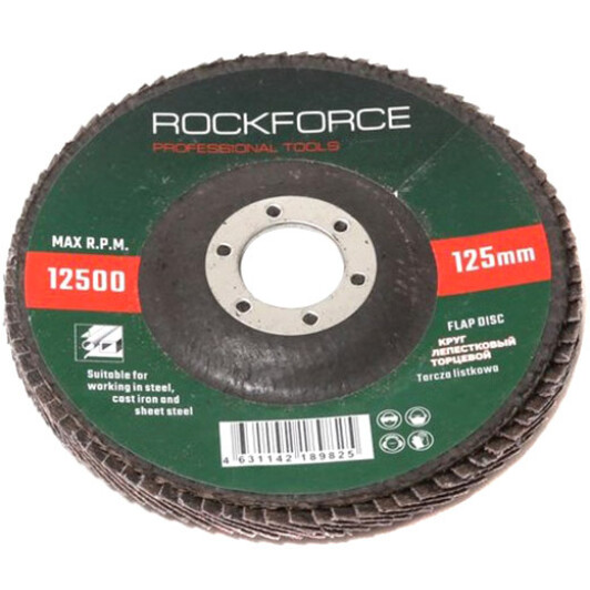 Круг пелюстковий Rockforce RF-FD540M P40 125 мм