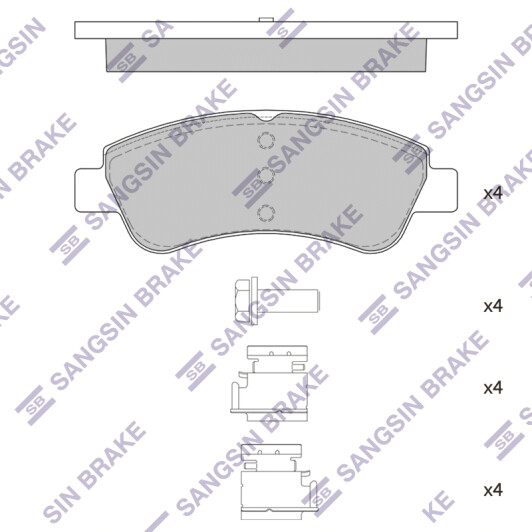 Тормозные колодки Hi-Q SP1241