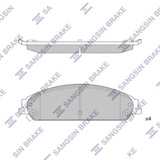 SP1509 Hi-Q Гальмівні колодки