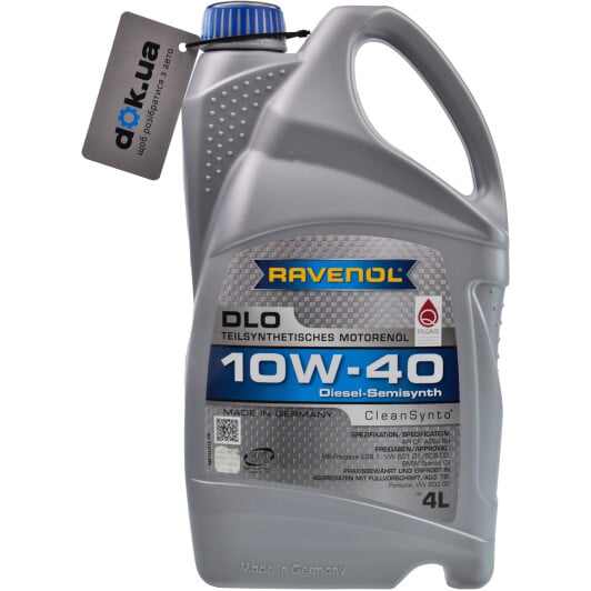 Моторное масло Ravenol DLO 10W-40 4 л на Mazda E-Series