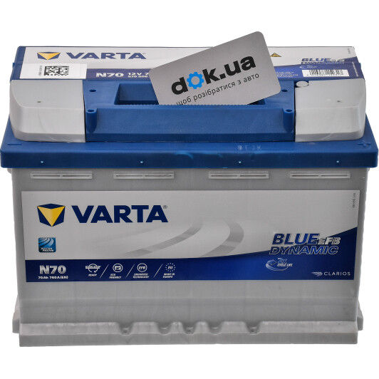 Акумулятор Varta 6 CT-70-R Blue Dynamic EFB 570500076