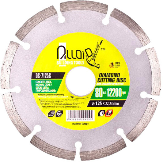 Круг відрізний Alloid DS-7125S 125 мм