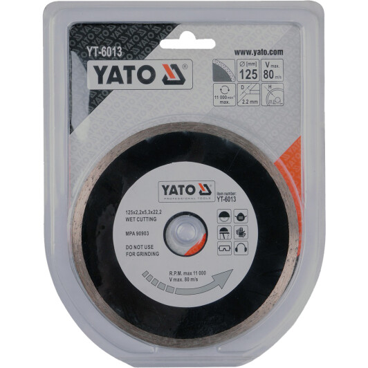 Круг відрізний Yato YT-6013 125 мм