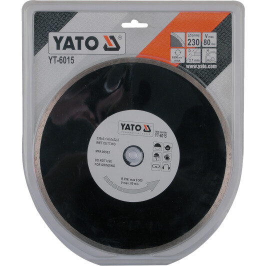 Круг отрезной Yato YT-6015 230 мм