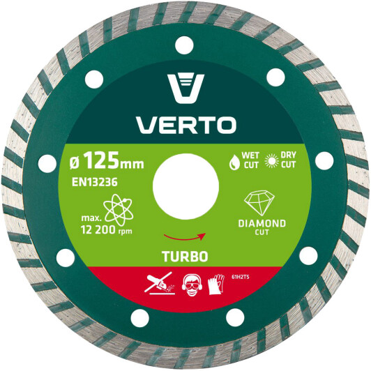 Круг отрезной Verto Turbo 61H2T5 125 мм