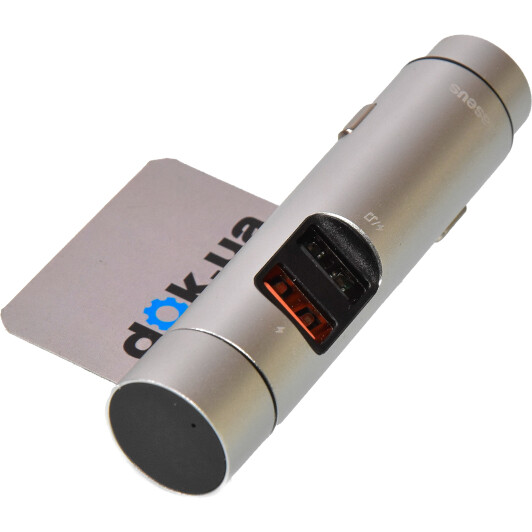 Fm-модулятор Baseus BS-01 Silver QC