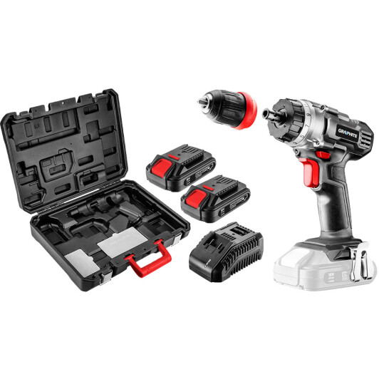 Шуруповерт аккумуляторный Graphite 58G022 (2 аккумулятора + ЗУ)