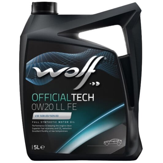 Моторное масло Wolf Officialtech LL FE 0W-20 5 л на Audi Q3