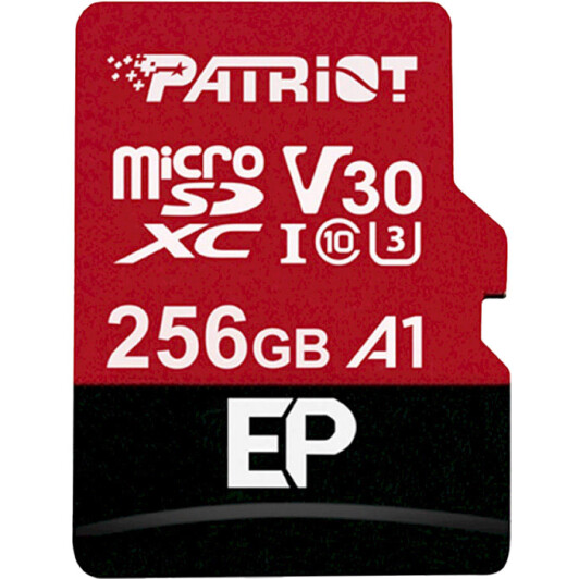 Карта памяти Patriot EP Series microSDXC 256 ГБ с SD-адаптером