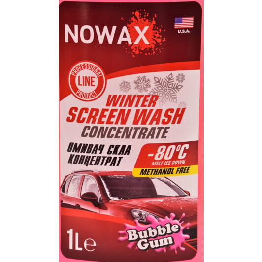 Концентрат омывателя Nowax зимний -80 °С bubble gum