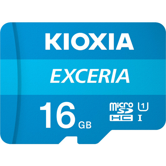 Карта памяти KIOXIA Exceria microSDHC 16 ГБ с SD-адаптером