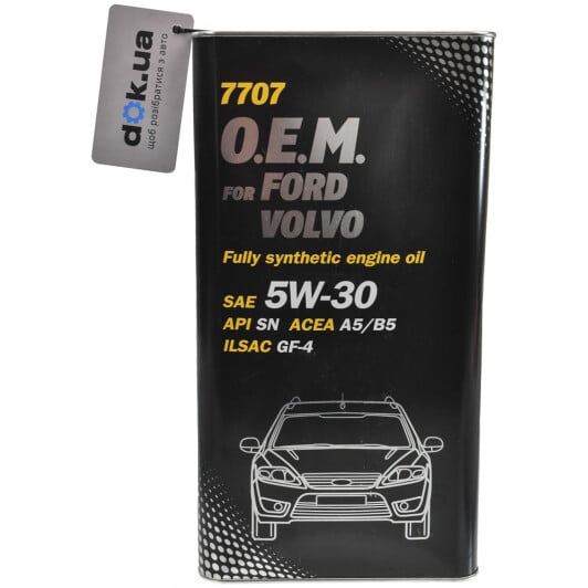 Моторное масло Mannol O.E.M. For Ford Volvo (Metal) 5W-30 5 л на Chevrolet Lumina
