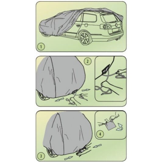 Автомобильный тент Kegel Mobile Garage 5-4102-248-3020 серый