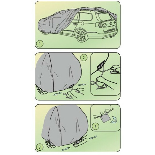 Автомобильный тент Kegel Basic Garage 5-3957-241-3021 серый