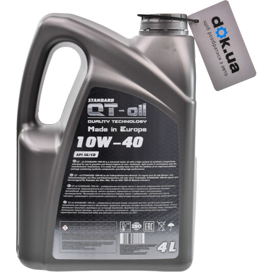 Моторное масло QT Standard 10W-40 4 л на Chevrolet Cobalt