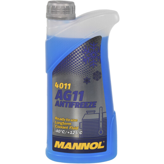 Готовый антифриз Mannol AG11 Longterm G11 синий -40 °C 1 л