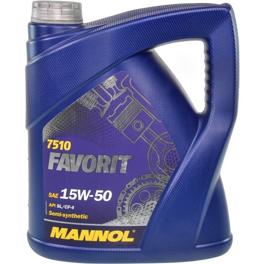 Моторное масло Mannol Favorit 15W-50 4 л на Nissan Quest