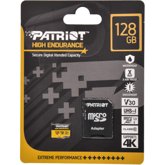 Карта памяти Patriot High Endurance microSDXC 128 ГБ