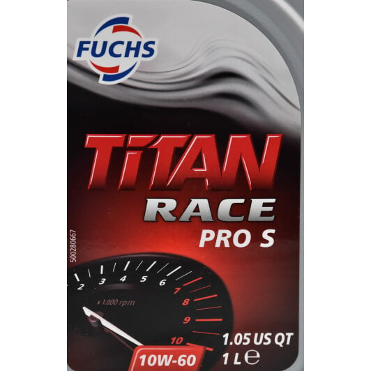 Моторное масло Fuchs Titan Race Pro S 10W-60 1 л на Peugeot 106