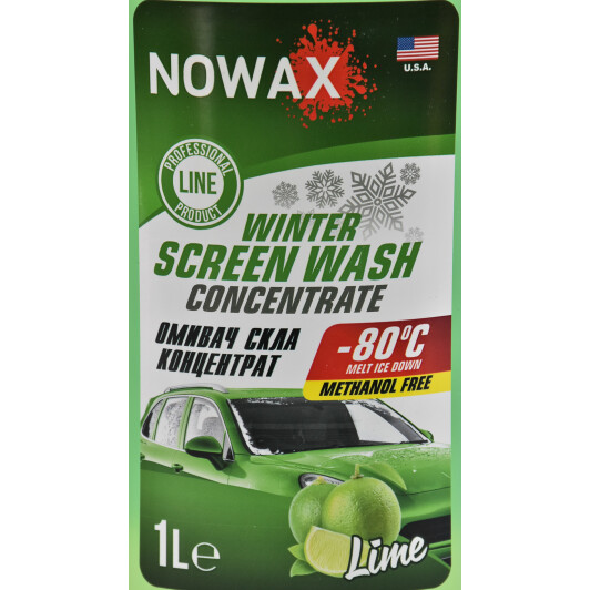 Концентрат омывателя Nowax зимний -80 °С лайм