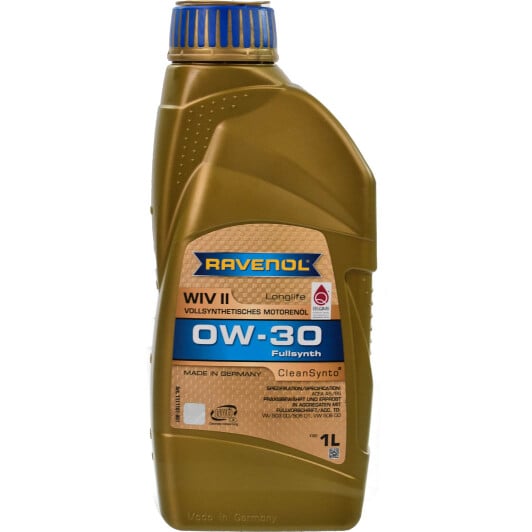 Моторное масло Ravenol WIV ІІ 0W-30 1 л на Citroen DS5