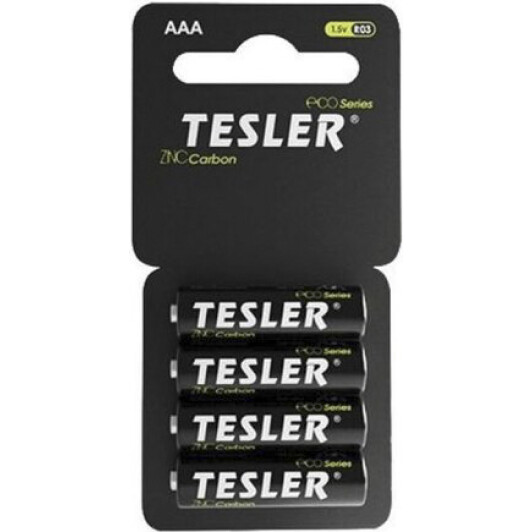 Батарейка TESLER Zinc Carbon 3790 AAA (мизинчиковая) 1,5 V 4 шт