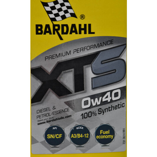 Моторна олива Bardahl XTS 0W-40 1 л на Dodge Challenger