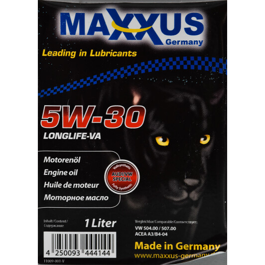 Моторное масло Maxxus LongLife-VA 5W-30 1 л на Hyundai Stellar
